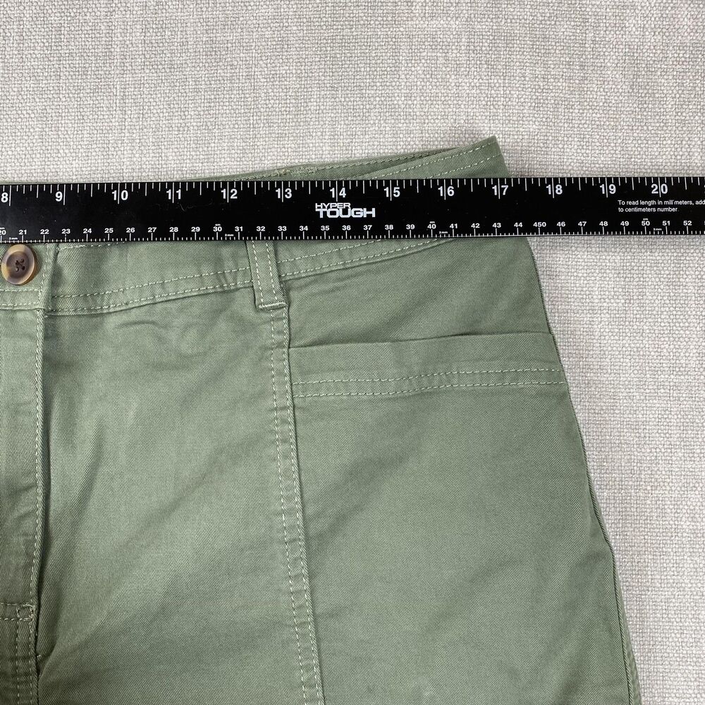 Boden Shorts Womens 10 Green 9 " Chino Utility Pockets Cotton Blend Casual - Picture 4 of 10